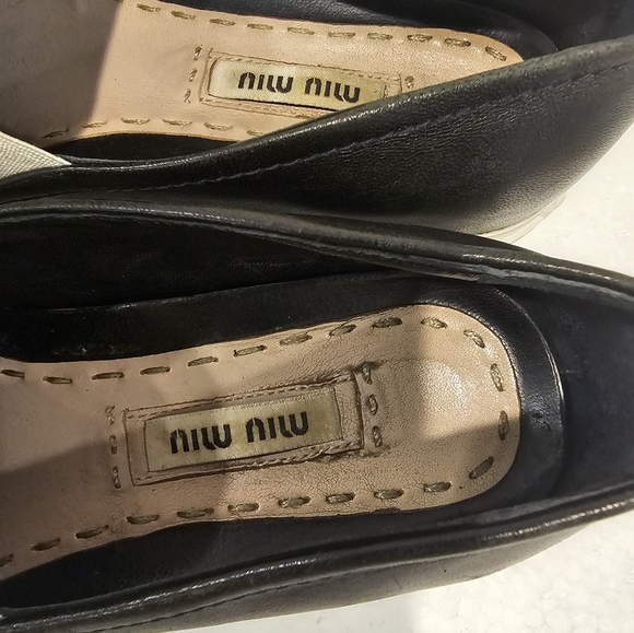 Miu Miu Capped Toe Slip on loafers - Picture 6 of 14